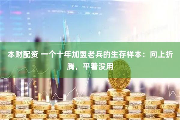 本财配资 一个十年加盟老兵的生存样本:向上折腾,平着没用